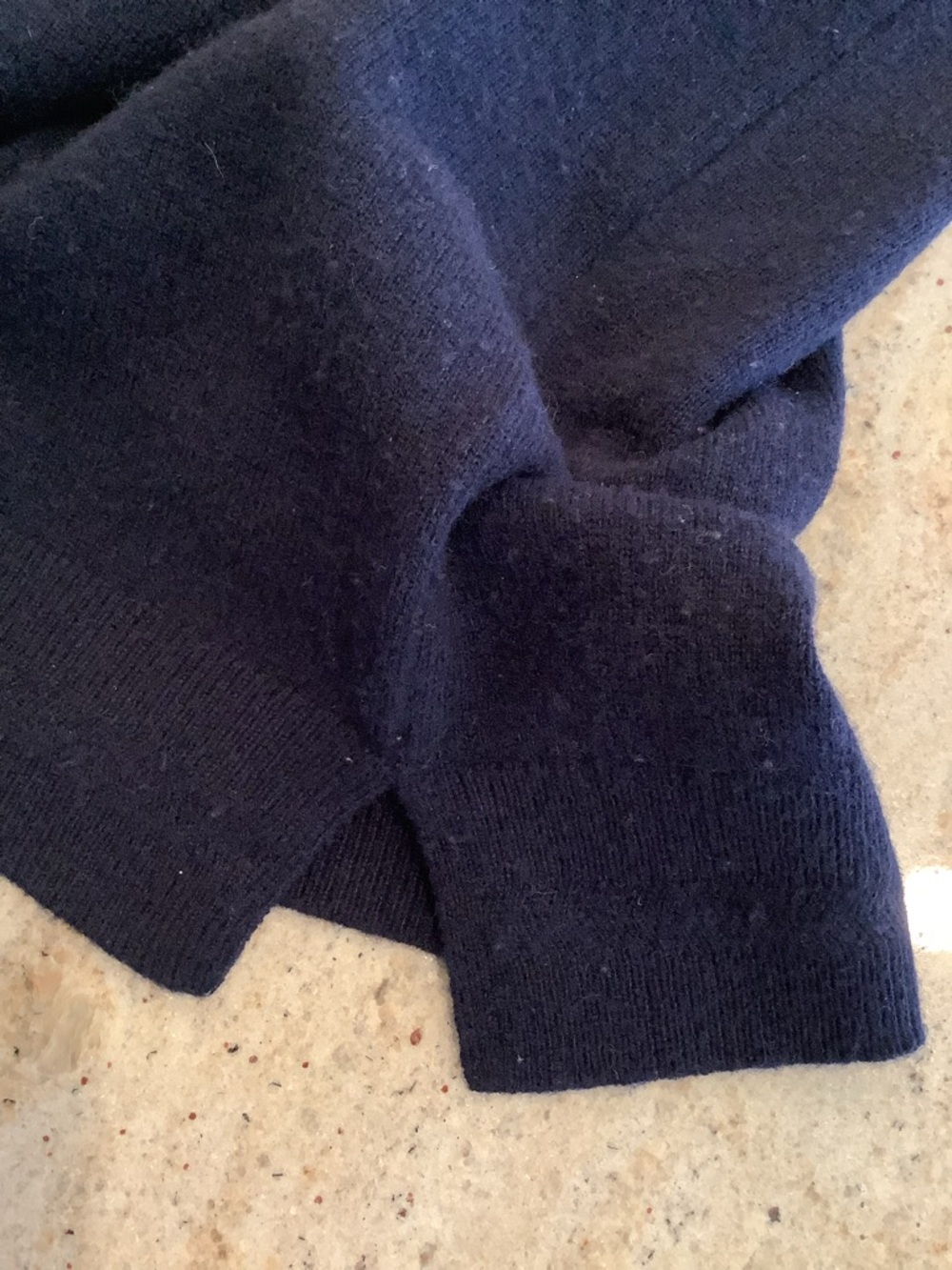Boden Cashmere Women's Navy Striped Crewneck Sweater - Size XL - Picture 10 of 10